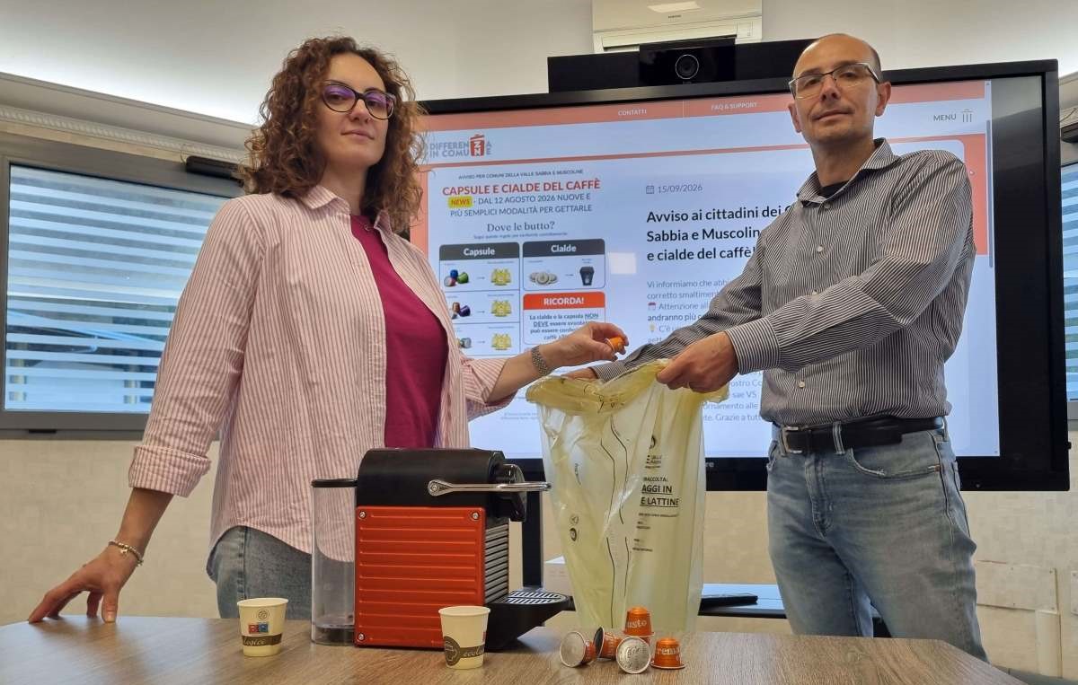 Capsule del caff�, SAE Valle Sabbia apripista in Europa: da oggi si riciclano nel sacco giallo